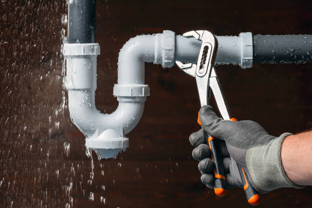 Professional Sewer Line Repair technician working in Woodlake, VA
